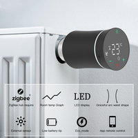 MoesHouse ZigBee3.0 TRV Tuya nowy zawór siłownika grzejnika inteligentny programowalny termostat sterowanie grzałką temperatury Alexa Google sterowanie głosowe zdalne sterowanie aplikacjami 2